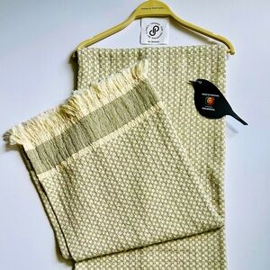 🎁Piscatextil Throw Blanket - Neutral Grey & Oatmeal Weave Pattern